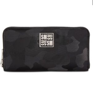 Steve Madden Black Destiny Zip Around Wallet